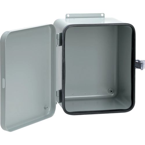 Main product image of 10" x 8" x 6" Removable Hinge Quick-Release Latch Contoured Type 12, Steel (Gray), A1086DL