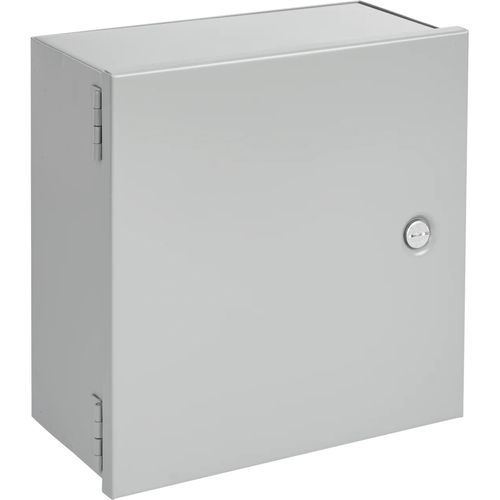 Main product image of 14" x 12" x 8" Small Hinge-Cover Enclosure Type 1, Steel (Gray), A14N128