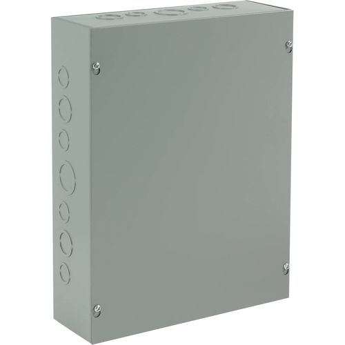 Main product image of 8" x 8" x 6" Screw-Cover Enclosure Type 1 with Knockouts, Steel (Gray), ASE8X8X6