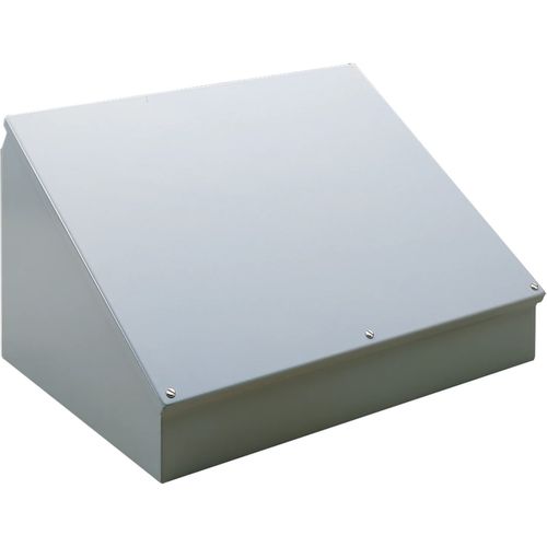 Main product image of 8" x 12" x 7.09" Consolet Enclosure Type 12, Gray ANSI 61, Mild Steel, C8C12