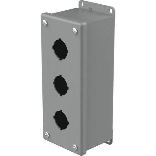 Main product image of Pushbutton Enclosures Type 12, 3PBx30.5mm, Steel (Gray), E3PB