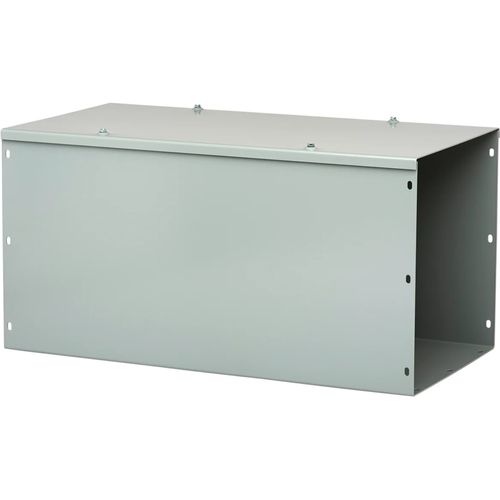 Main product image of 4" x 4" x 36" Straight Section Lay-in Hinged-Cover Type 1 no KOs, Steel (Gray), F44G36