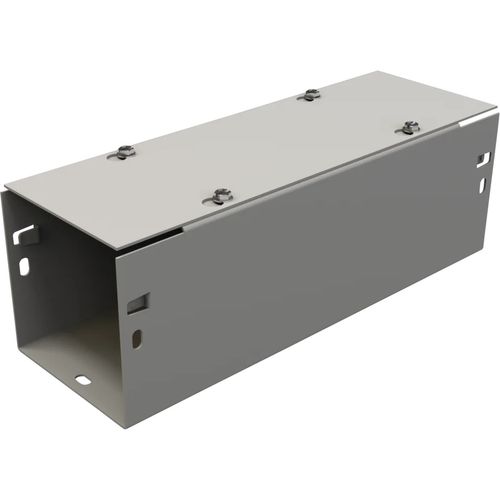 Main product image of 4" x 4" x 48" Straight Section Lay-in Flat Cover Type 1, Steel (Gray), F44T148GVP