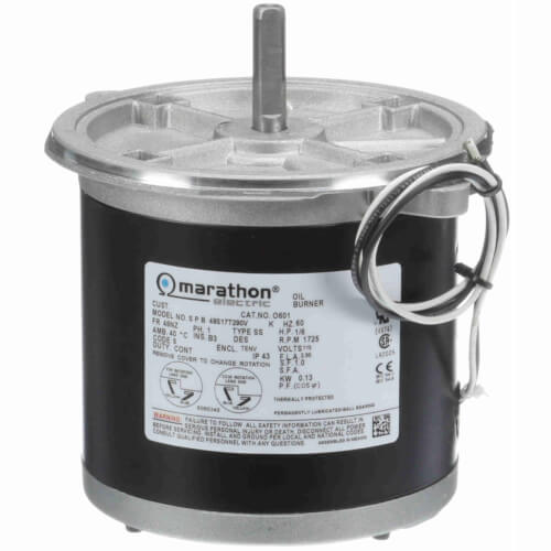 Main product image of Oil Burner Motor- 1/6 HP, 1725 RPM, 1 PH (115 V)