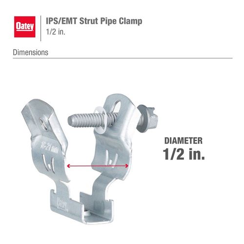 Main product image of 1/2" IPS/EMT Strut Pipe Clamp