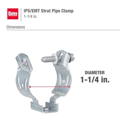 Main product image of 1-1/4" IPS/EMT Strut Pipe Clamp