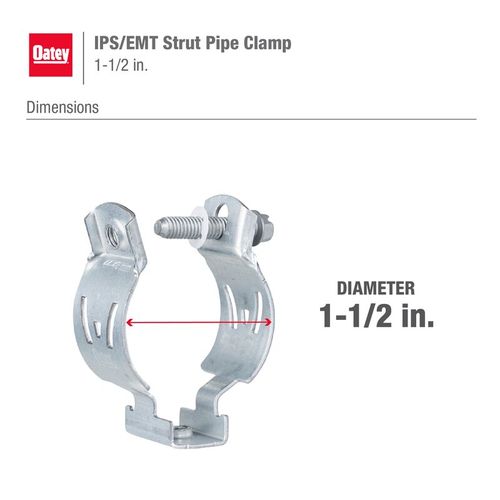 Main product image of 1-1/2" IPS/EMT Strut Pipe Clamp