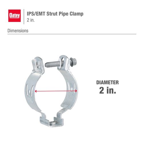 Main product image of 2" IPS/EMT Strut Pipe Clamp