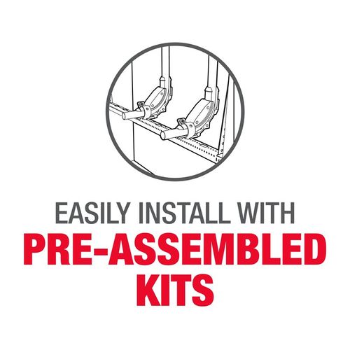 Main product image of 12" - 20" Sliding Wall Bracket Kit w/ (2) 1/2" PEX Stub Outs
