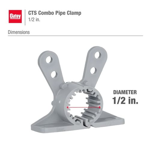 Main product image of 1/2" CTS Combo Pipe Clamp