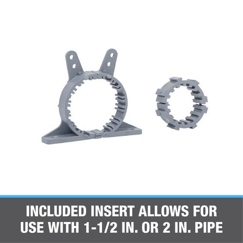 Main product image of 1-1/2" - 2" CTS Combo Pipe Clamp with Insert