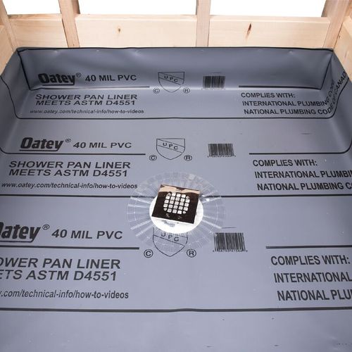 Main product image of 5' x 40' Grey PVC Shower Pan Liner