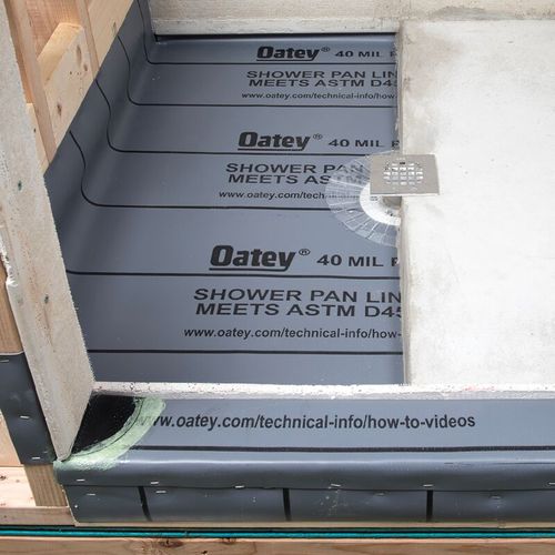 Main product image of 5' x 40' Grey PVC Shower Pan Liner