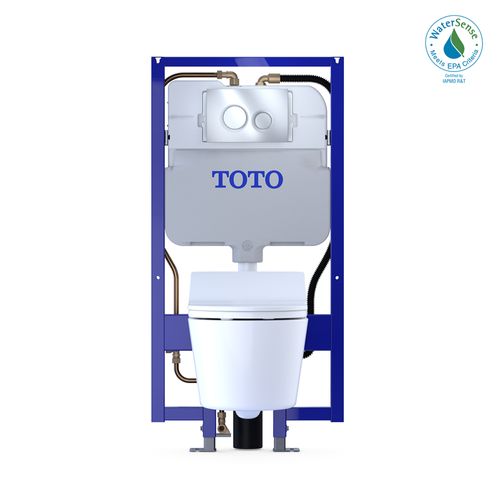 Main product image of CWT4474047CMFG#MS Washlet + Rp Wall Hung D Shape Toilet w/ RX Bidet Seat & Duofit In Wall 1.28 & 0.9 GPF Dual Flush Tank System (Matte Silver)
