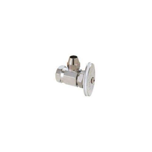 Main product image of 1/2" FIP x 3/8" Flare Multi-Turn Angle Stop Valve (Chrome)