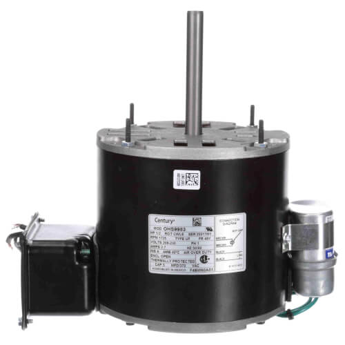 Main product image of 1/2 HP 208-230v OEM Replacement Motor, 1725 RPM, 48 Frame, OAO