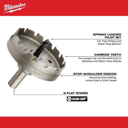 Main product image of 3" One-Piece Carbide Hole Cutter