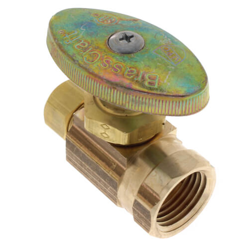 Main product image of 1/2" FIP x 3/8" OD Compression Multi-Turn Straight Stop Valve (Rough Brass)