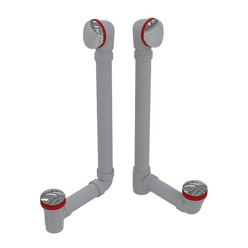 Main product image of 20" PVC Total 1 Two-In-One Bath Drain w/ Clicker (Chrome Plated)