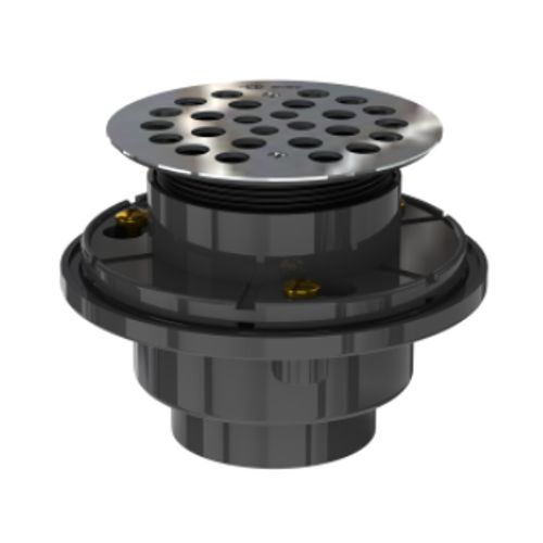Main product image of 2" Testable ABS Round Shower Drain for Tile Bases (Stainless Steel)