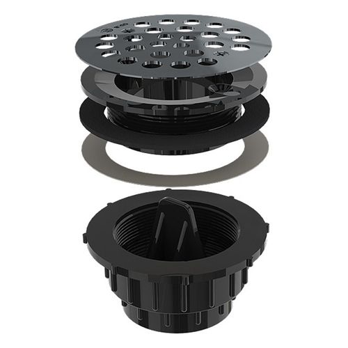 Main product image of 2" Testable ABS Round Shower Drain for Molded Bases (Stainless Steel)