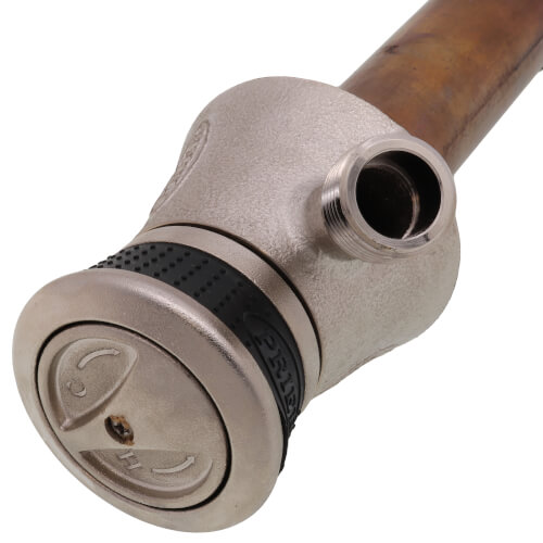 Main product image of P-118 Series 4", 1/2" CTS Inlet Single Handle Anti-Siphon Hot & Cold Mixing TrueTemp Outdoor Wall Faucet