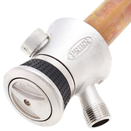Main product image of P-118 Series 6", 1/2" CTS Inlet Single Handle Anti-Siphon Hot & Cold Mixing TrueTemp Outdoor Wall Faucet