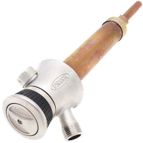 Main product image of P-118 Series 6", 1/2" CTS Inlet Single Handle Anti-Siphon Hot & Cold Mixing TrueTemp Outdoor Wall Faucet