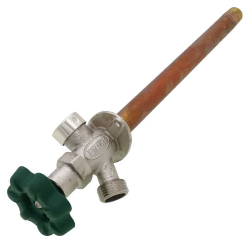 Main product image of P-164 Series 10", 1/2" MPT x 1/2" SWT Inlet Frost-Free Anti-Siphon Quarter-Turn Wall Faucet