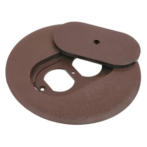 Main product image of 6" Dia. Carpet Plate & Cover for Flush Servce Floor Boxes (Brown)