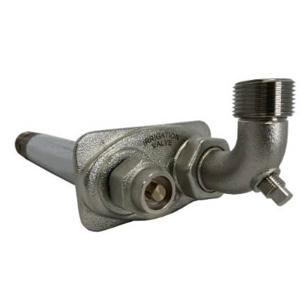 Main product image of 3/4" FPT x 1" MPT, 10" Length Wall Faucet Heavy-Duty Irrigation Supply Valve