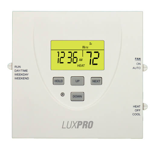 P0511 Lux P0511 Programmable Thermostat 1 Stage Heat 1 Stage Cool 52 Programming 5864