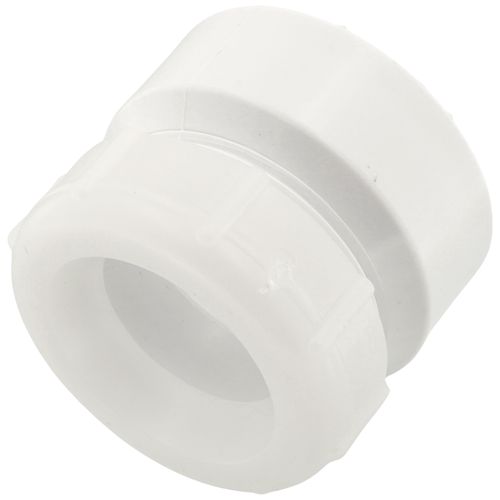Main product image of 1-1/2" x 1-1/4" PVC DWV Female Trap Adapter w/ Plastic Nut (Hub x Slip)