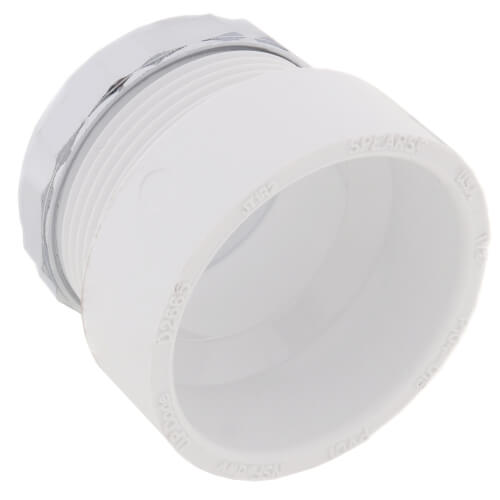 P104X015 P104X015 11/2" PVC DWV Female Trap Adapter w/ Chrome