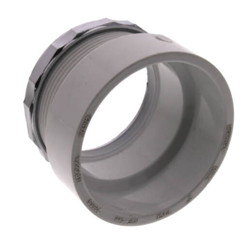 P104X020 P104X020 2" PVC DWV Female Trap Adapter w/ Chrome Nut