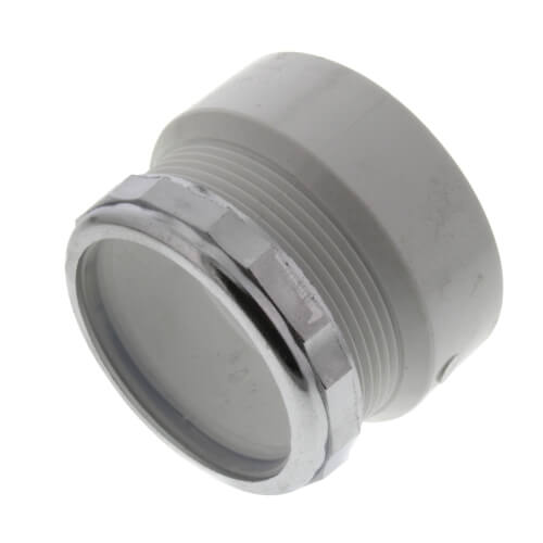P104X020 P104X020 2" PVC DWV Female Trap Adapter w/ Chrome Nut