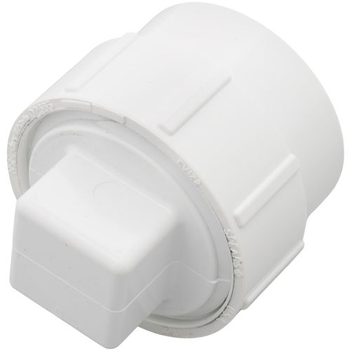 Main product image of 1-1/2" PVC DWV Fitting Cleanout Adapter w/ Plug