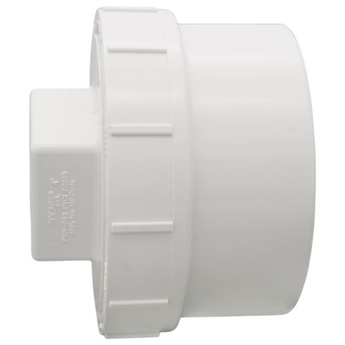 Main product image of 4" PVC DWV Fitting Cleanout Adapter w/ Plug