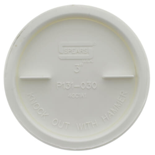 P131030 P131030 3" DWV PVC Test Cap