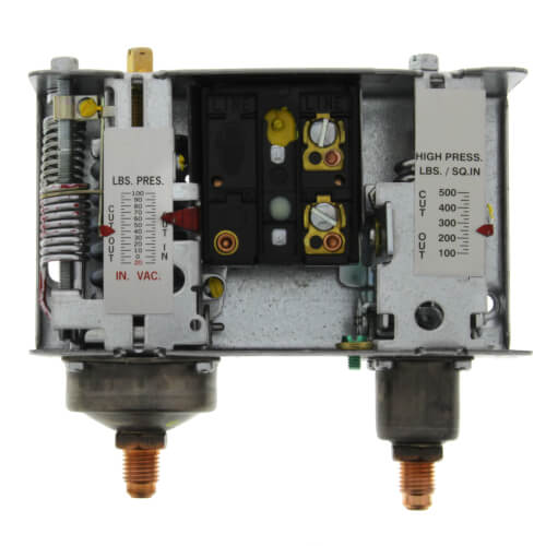 Dual Pressure Control w/ Manual Reset, LS 20-100 psi, HS 100-425 psi