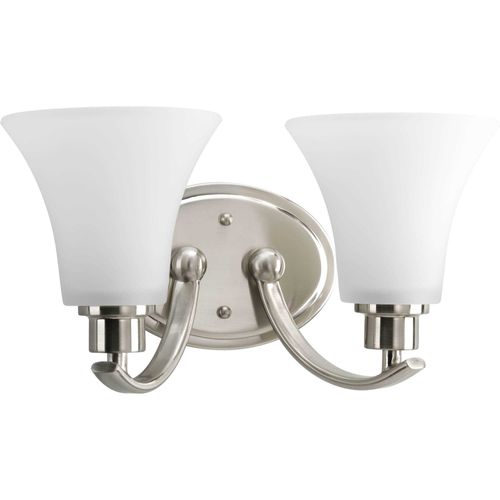 Main product image of Joy 2 Light Brushed Nickel Etched Glass Traditional Bath Vanity Light