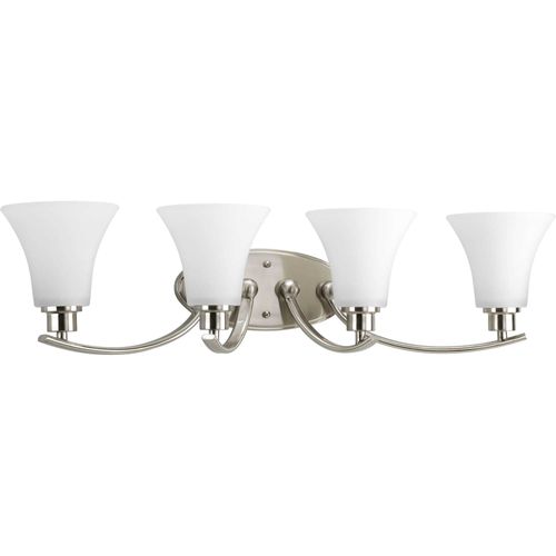 Main product image of Joy 4 Light Brushed Nickel Etched Glass Traditional Bath Vanity Light