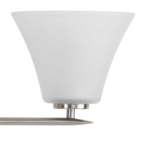 Main product image of Bravo 3 Light Brushed Nickel Etched Glass Modern Bath Vanity Light
