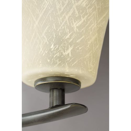 Main product image of Bravo 4 Light Brushed Nickel Etched Glass Modern Bath Vanity Light