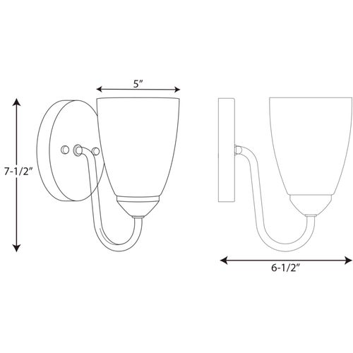 Main product image of Gather 1 Light Antique Bronze Etched Glass Traditional Bath Vanity Light
