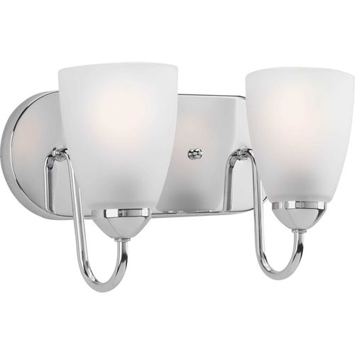 Main product image of Gather 2 Light Polished Chrome Etched Glass Traditional Bath Vanity Light