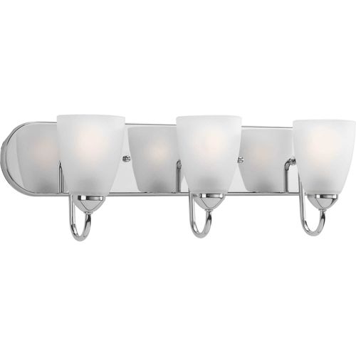 Main product image of Gather 3 Light Polished Chrome Etched Glass Traditional Bath Vanity Light