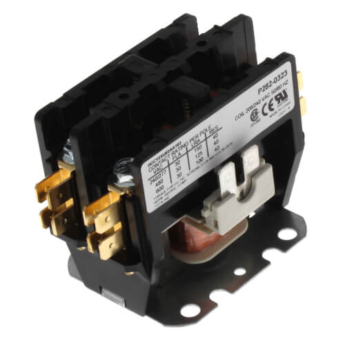 Main product image of 2 Pole Contactor, 208/240 V 30 Amp w/ Screw Terminals, P282-0323