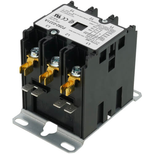 Main product image of 3 Pole Contactor, 24V 30 Amp w/ Screw Terminals, P282-0331A
