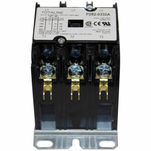 Main product image of 3Pole 30Amp 120V Contactor, P282-0332A